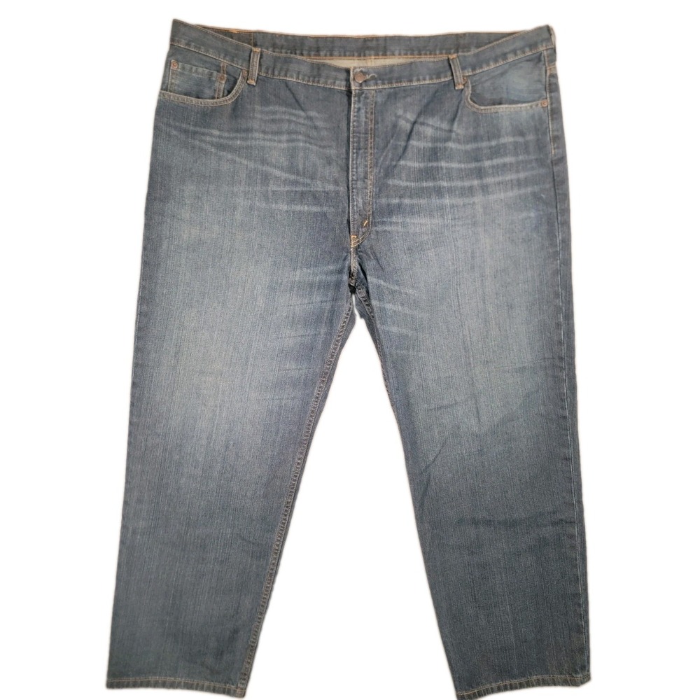 Levis 550 Jeans Mens 52x32 Relaxed Fit Tapered Blue Denim Big & Tall Pants 52 32